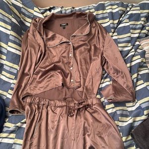 Express Silk pajama set size medium